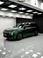 MOZX ROSA Matte Army Green TPU car wrap on Li Auto L series full-size SUV, matte military green paint protection film