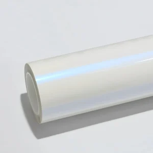 Gloss White Shift Blue PPF Wrap Film Roll Sample