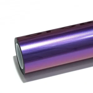 MOZX Fairy Spirit Violet Iridescent Chameleon PPF Film Roll Sample