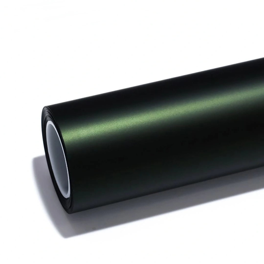 MOZX color PPF in matte black cham green, automotive paint protection film roll