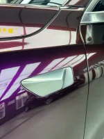 Gloss Black Purple PPF Wrap Side Mirror Body Detail