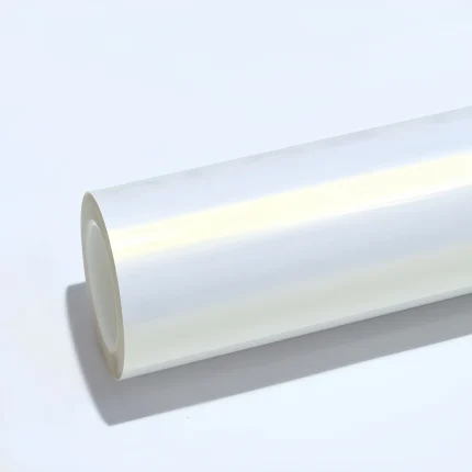 MOZX Easy White Iridescent Gold PET Vinyl Wrap