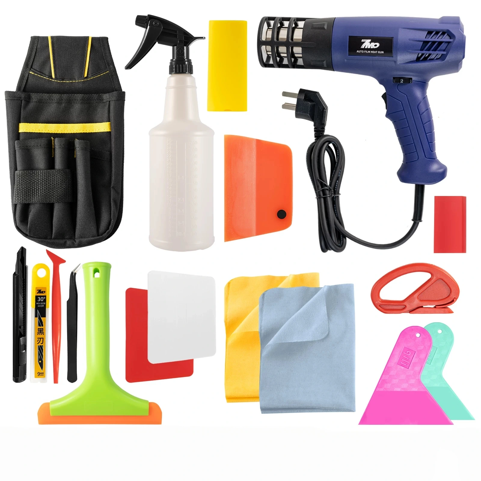 MOZX PPF Clear Bra Installation Tool Kit with Heat Gun MOZX PPF Clear Bra Installation Tool Kit with Heat Gun