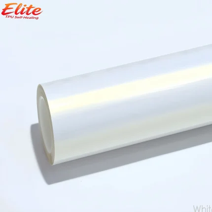 MOZX Elite White Iridescent Gold TPU Car Wrap