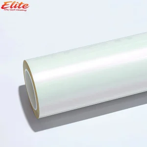 MOZX Elite White Iridescent Red TPU Car Wrap