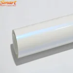MOZX Smart White Iridescent Blue PET Car Wrap